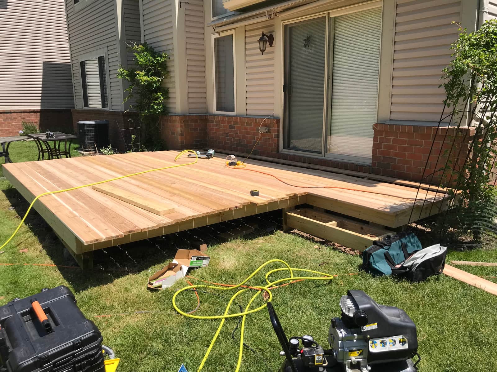 Cedar Deck Repair — During