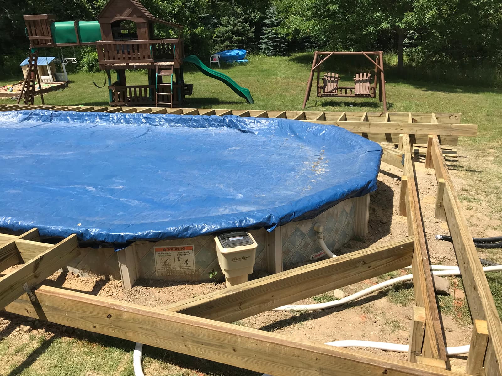 Davisburg Pool Deck — During