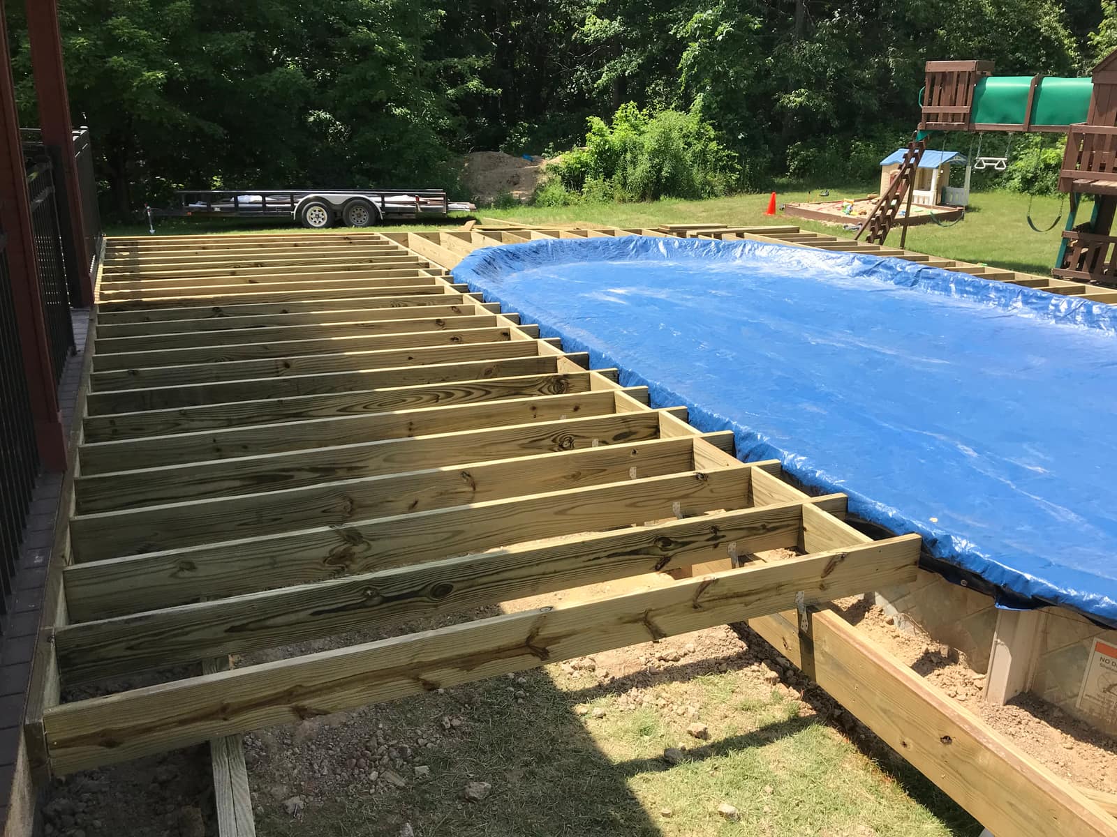 Davisburg Pool Deck — During
