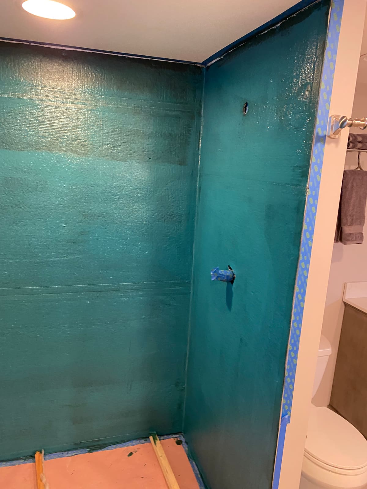 Tiled walk in shower in Dearborn, during photo 1 of 3, Daka Renovations