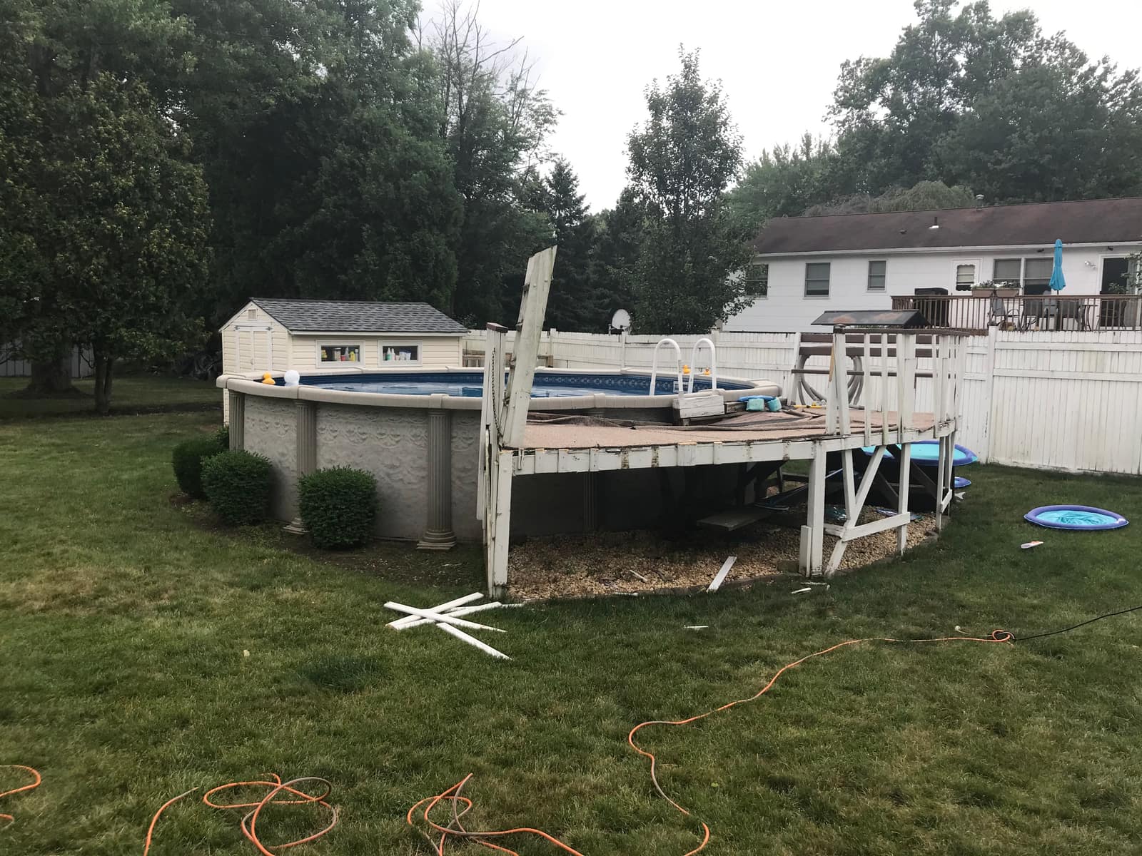NY Pool Deck — Before